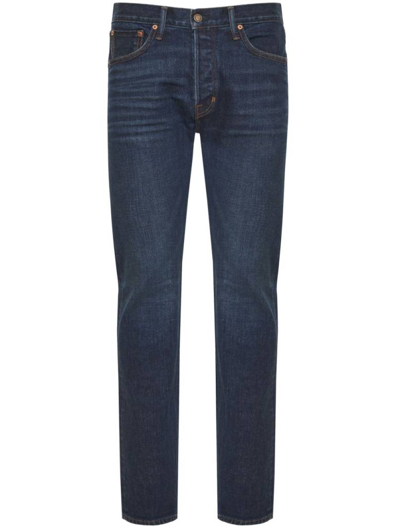 TOM FORD logo-patch jeans - Blue von TOM FORD