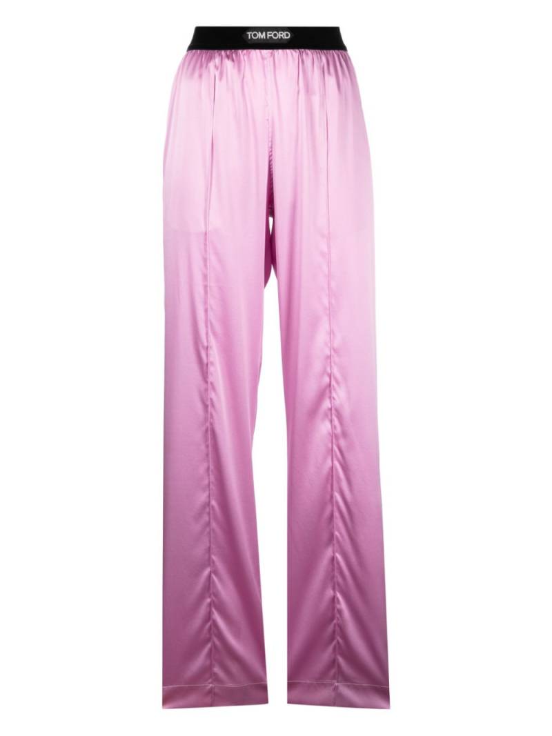 TOM FORD satin pyjama bottoms - Pink von TOM FORD