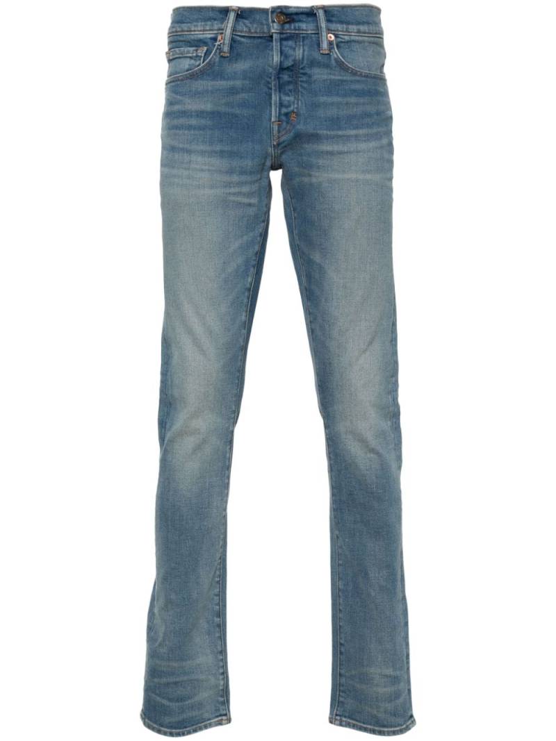 TOM FORD logo-patch skinny jeans - Blue von TOM FORD