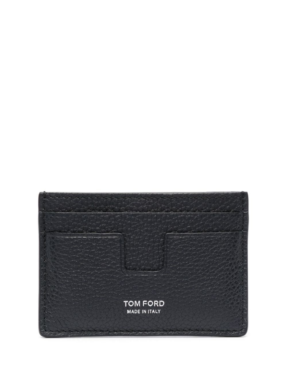 TOM FORD logo-print leather cardholder - Blue von TOM FORD