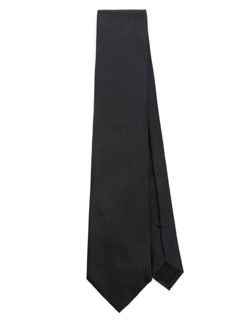 TOM FORD logo print tie - Black von TOM FORD