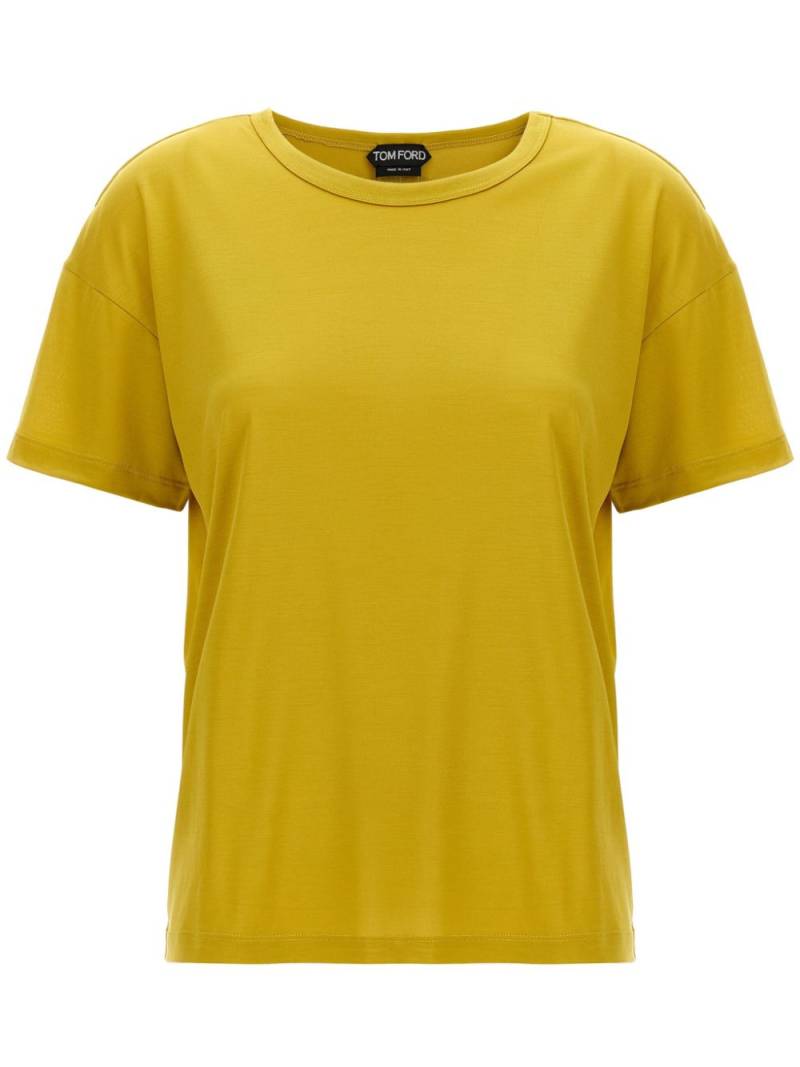 TOM FORD logo tag T-shirt - Yellow von TOM FORD