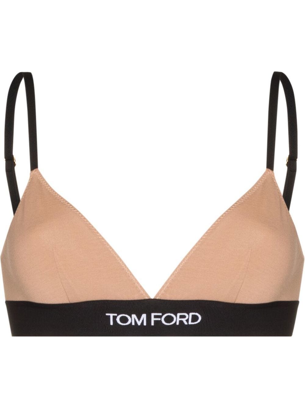 TOM FORD logo-underband triangle bra - Pink von TOM FORD