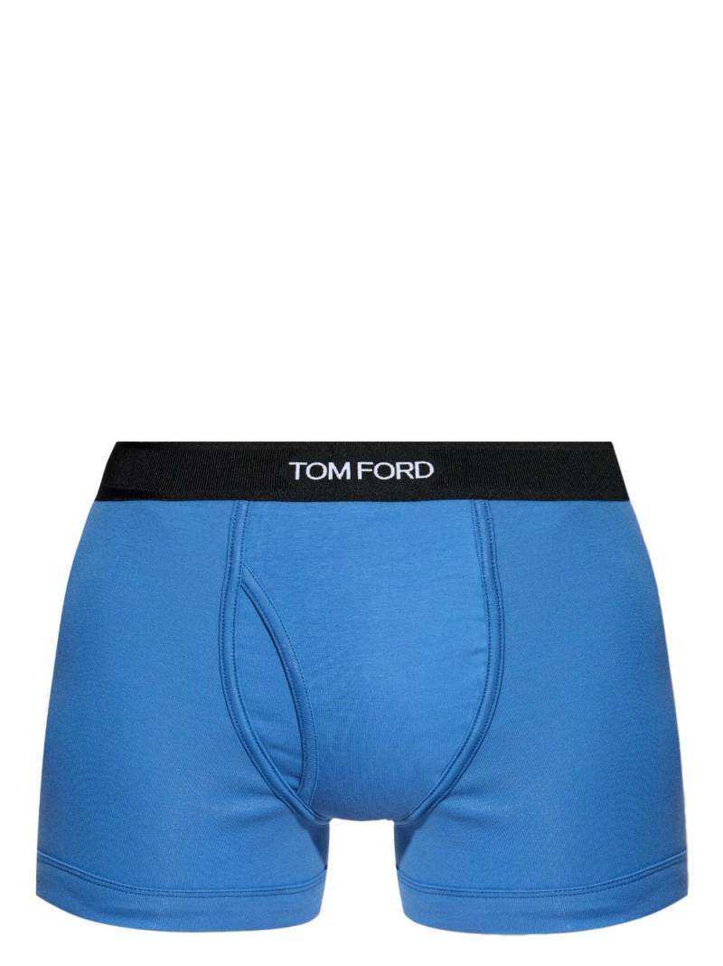 TOM FORD logo-waist boxer briefs - Blue von TOM FORD