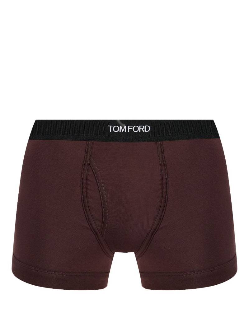 TOM FORD logo-waistband boxers - Brown von TOM FORD