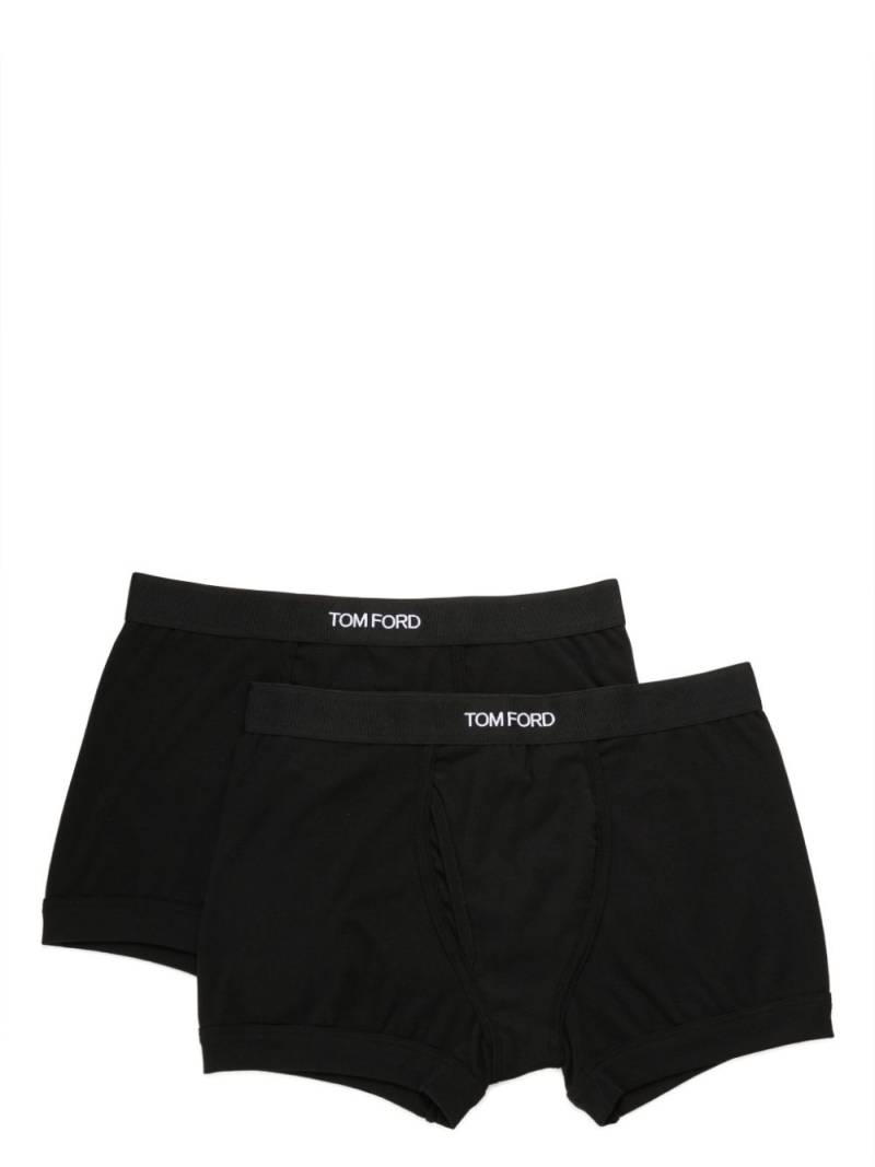 TOM FORD logo-waistband cotton boxers - Black von TOM FORD