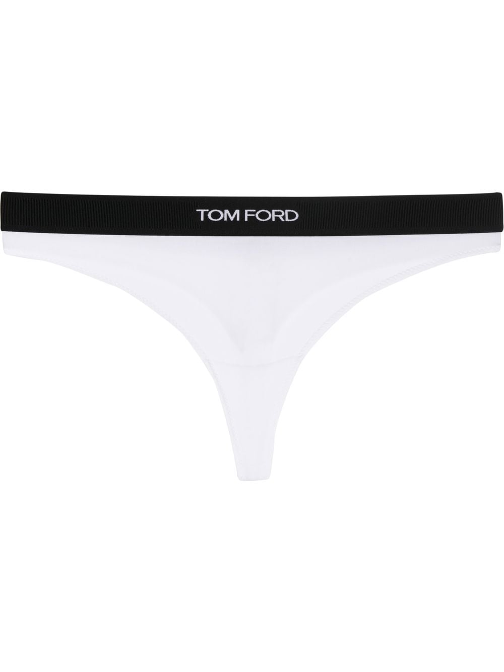 TOM FORD logo-waistband thong - White von TOM FORD