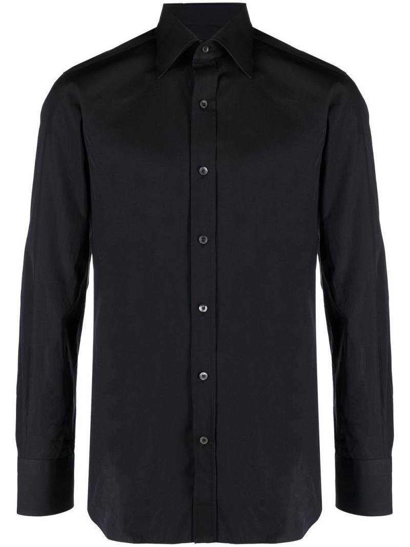 TOM FORD long-sleeve cotton shirt - Black von TOM FORD