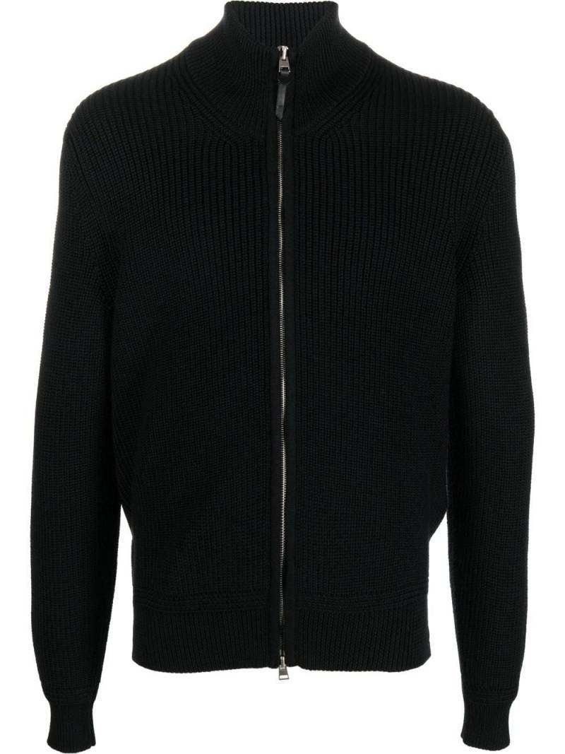 TOM FORD long-sleeve zip-up jumper - Black von TOM FORD