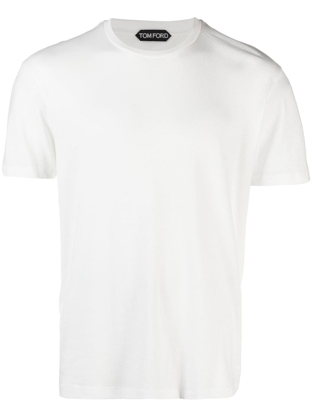 TOM FORD mélange-effect short-sleeve T-shirt - White von TOM FORD