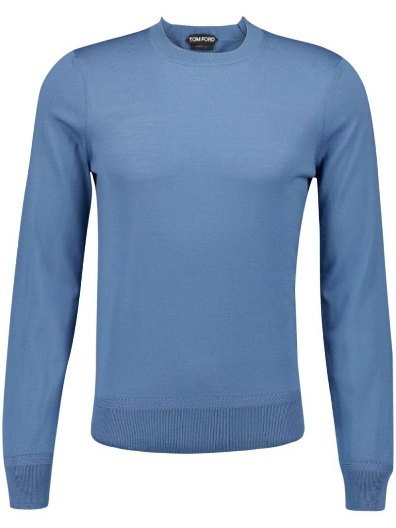 TOM FORD merino wool crew-neck sweater - Blue von TOM FORD