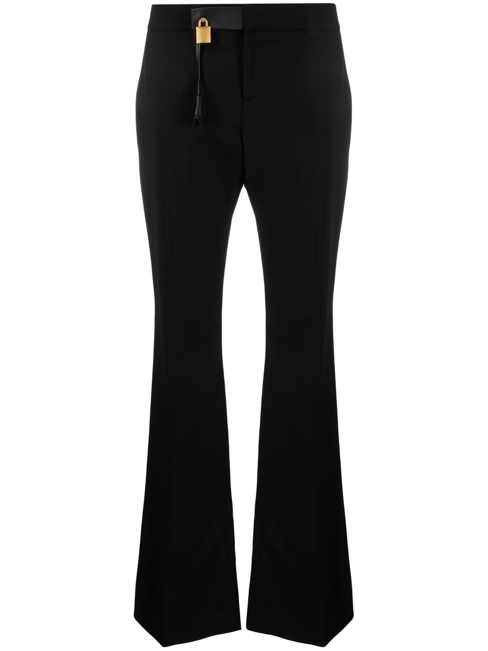 TOM FORD mid-rise flared trousers - Black von TOM FORD