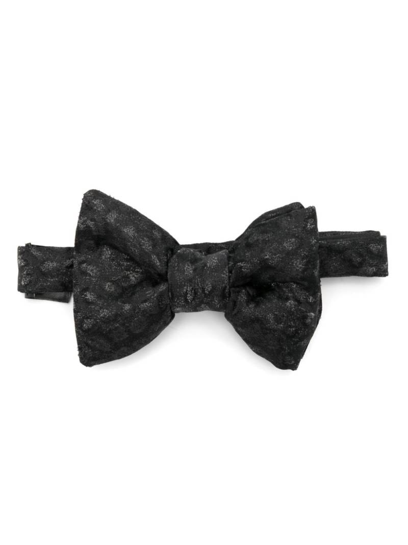 TOM FORD monogram-jacquard bow tie - Black von TOM FORD