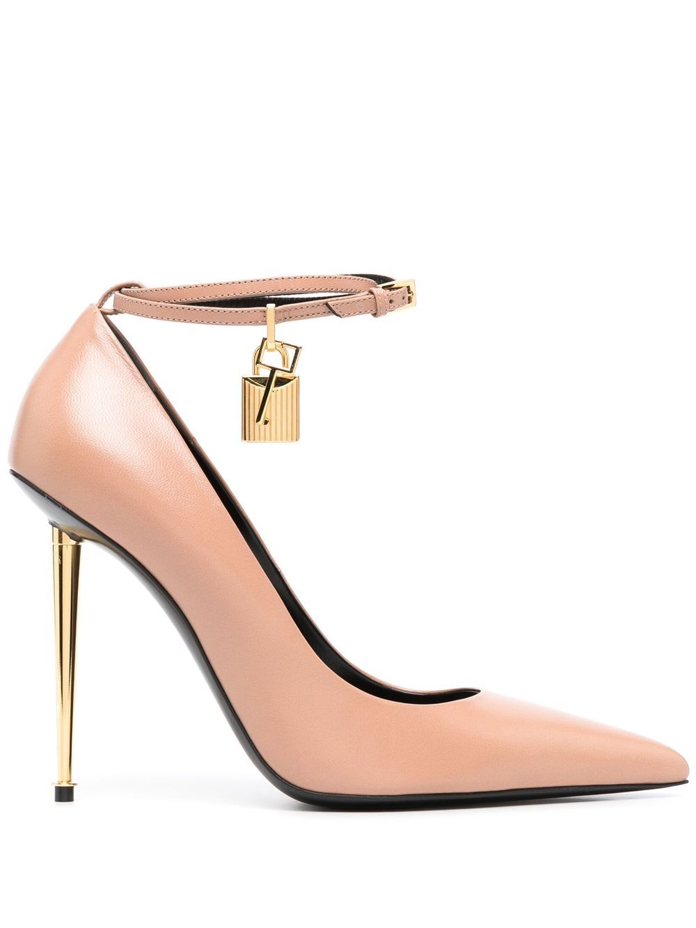 TOM FORD padlock-detail 110mm pumps - Neutrals von TOM FORD