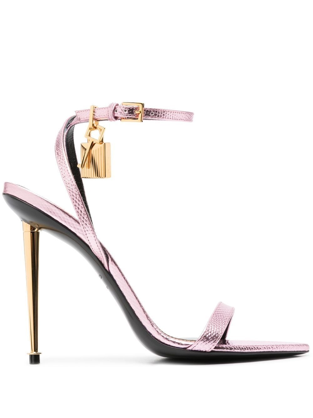 TOM FORD padlock-detail 120mm sandals - Pink von TOM FORD