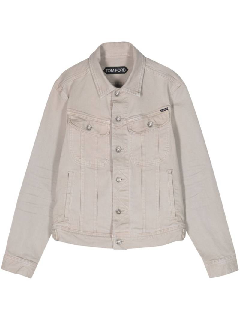 TOM FORD panelled denim jacket - Neutrals von TOM FORD