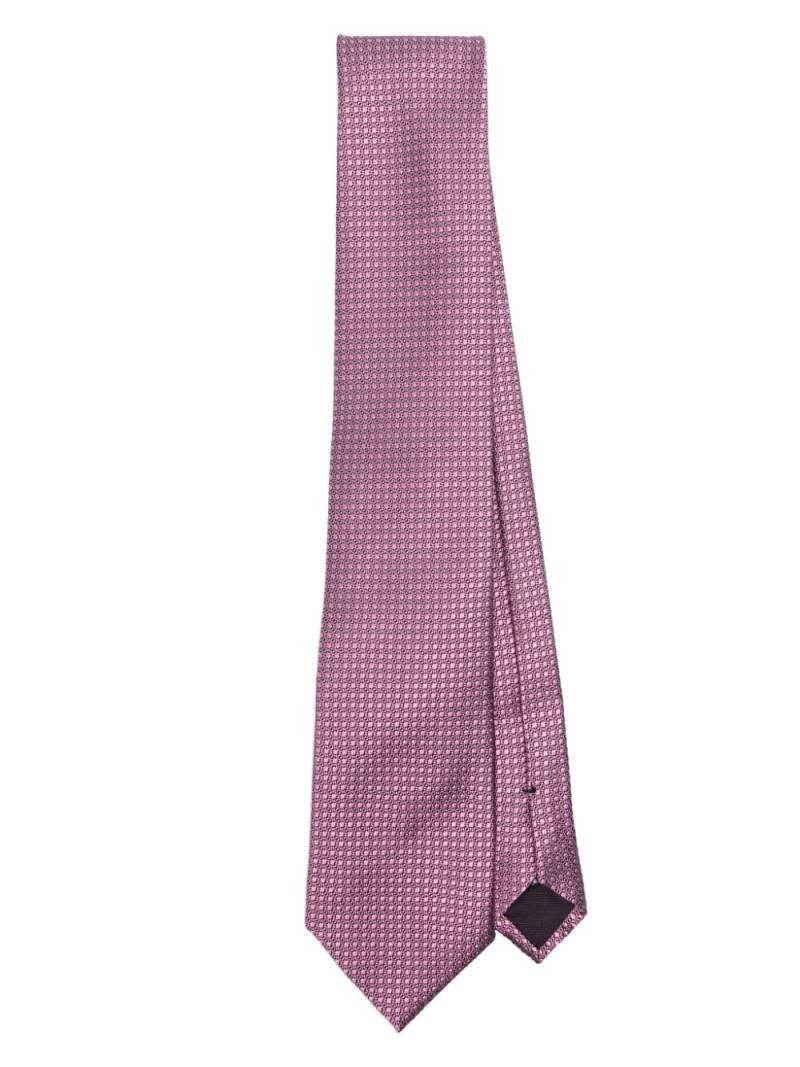 TOM FORD patterned-jacquard tie - Pink von TOM FORD