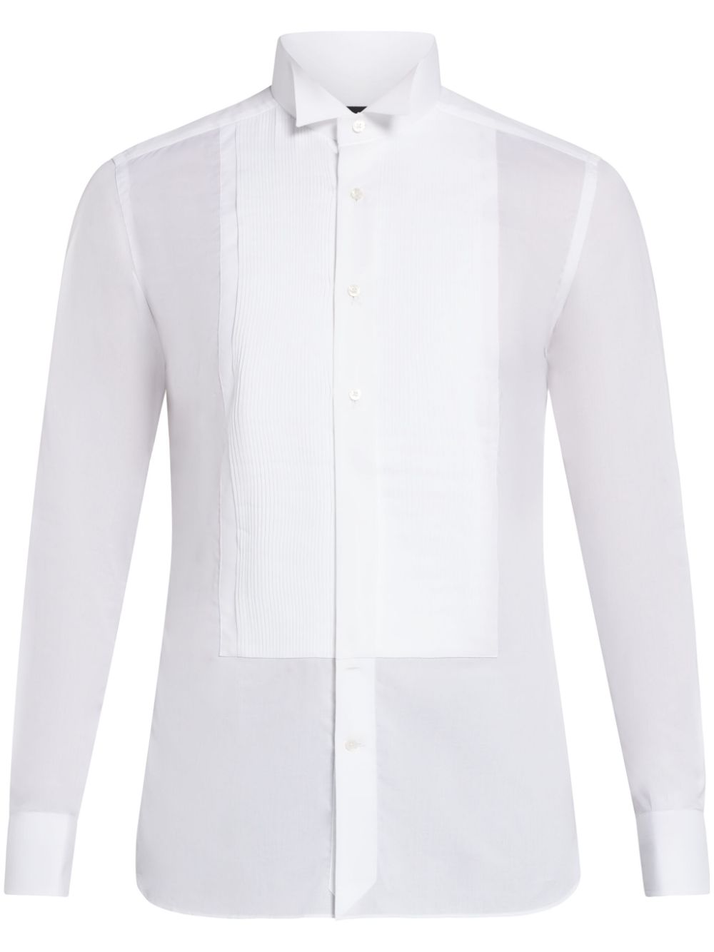 TOM FORD pintuck long-sleeve shirt - White von TOM FORD