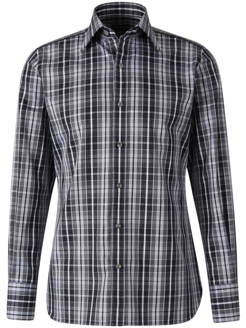 TOM FORD plaid-check shirt - Black von TOM FORD