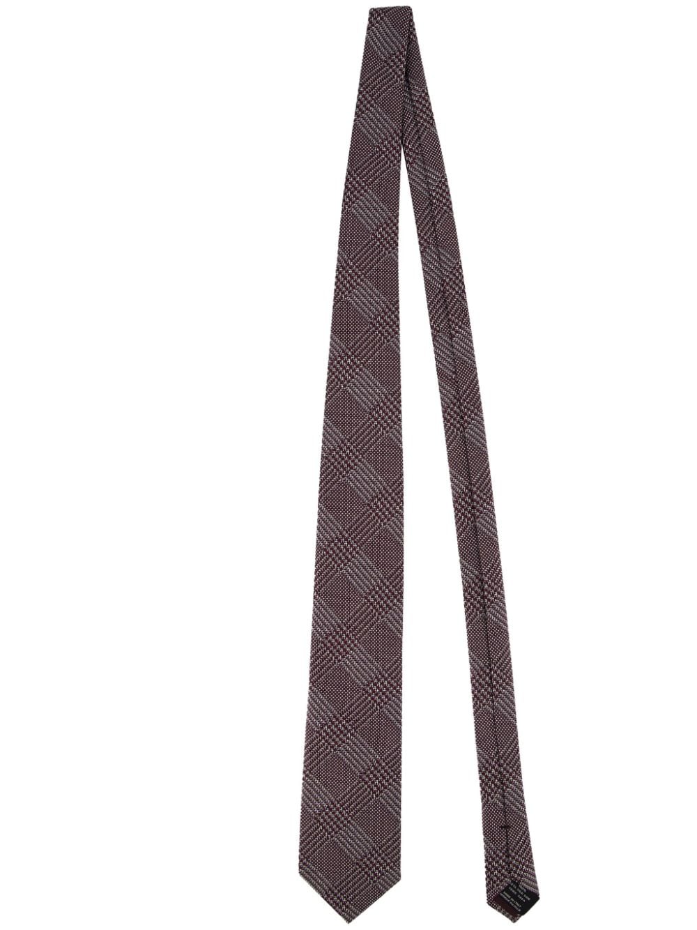 TOM FORD plaid-check silk tie - Red von TOM FORD