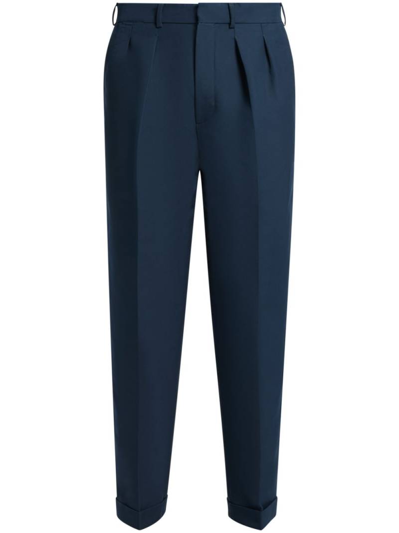 TOM FORD pleat-detail tapered trousers - Blue von TOM FORD