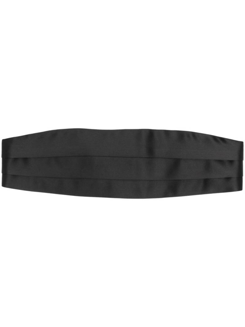 TOM FORD pleated silk cummerbund - Black von TOM FORD