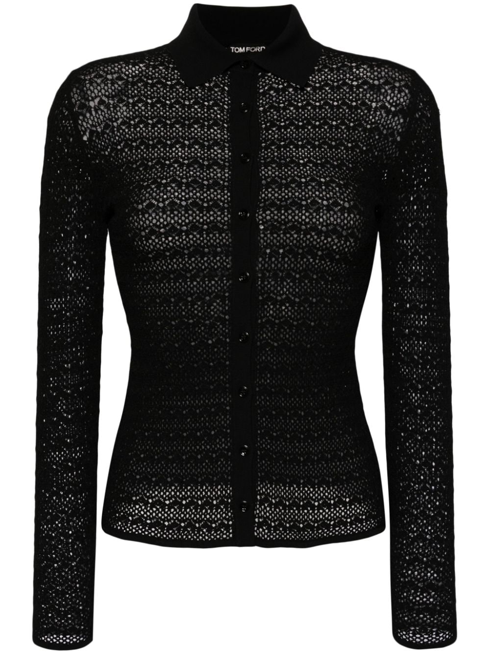 TOM FORD pointelle-knit cardigan - Black von TOM FORD