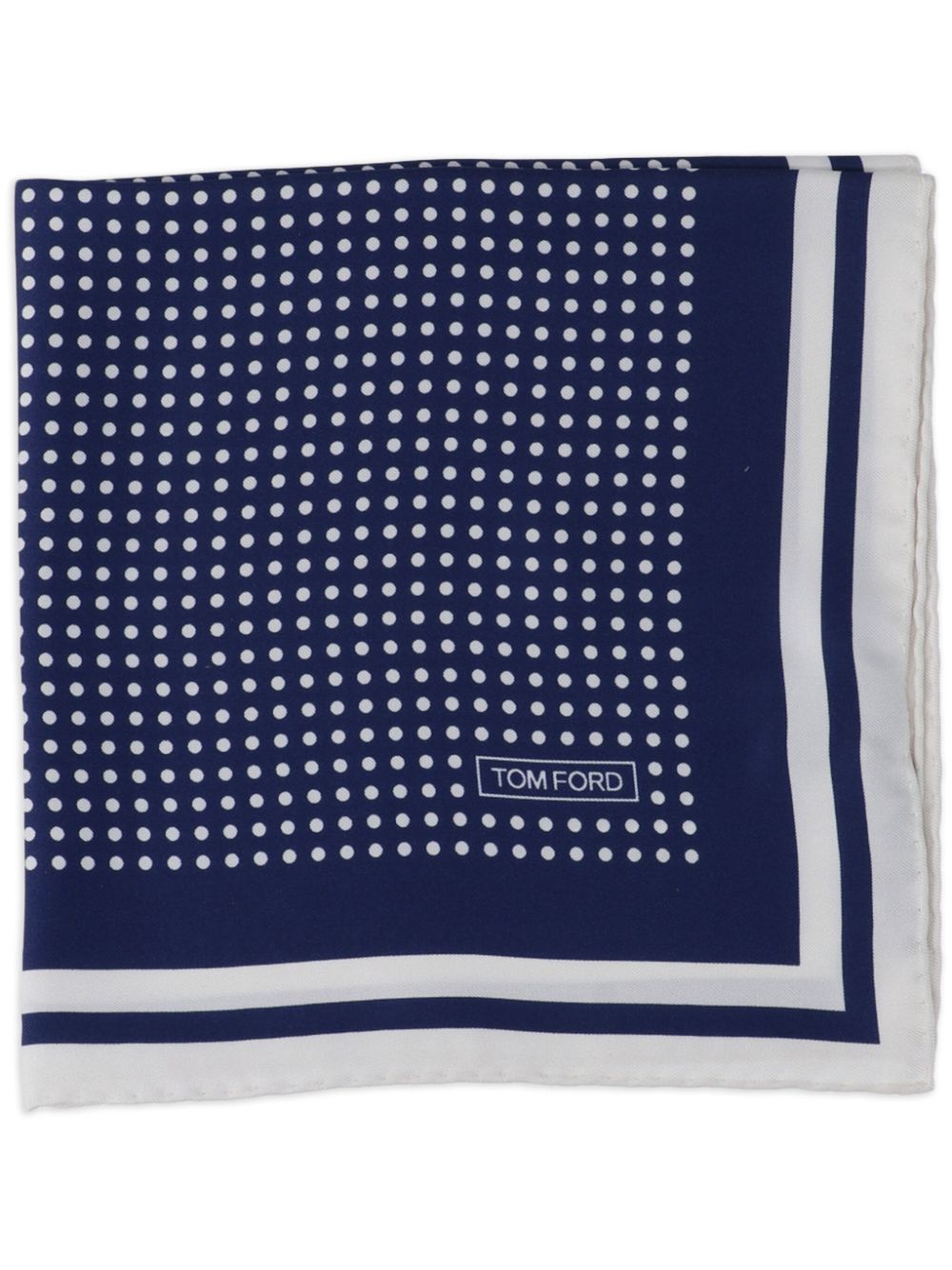 TOM FORD polka-dot print scarf - Blue von TOM FORD