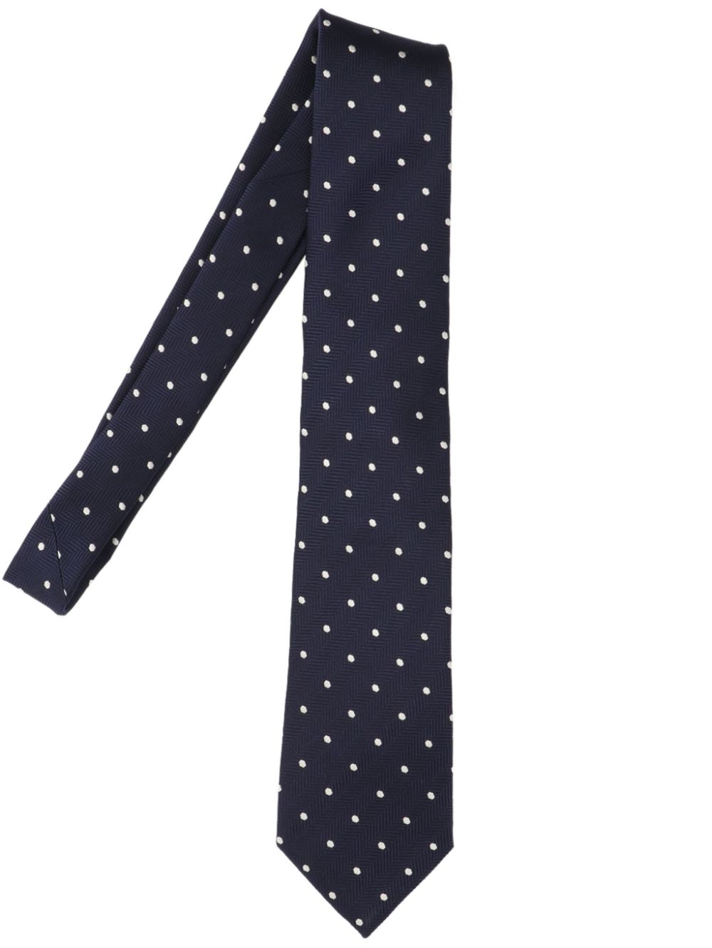 TOM FORD polka-dot print tie - Blue von TOM FORD