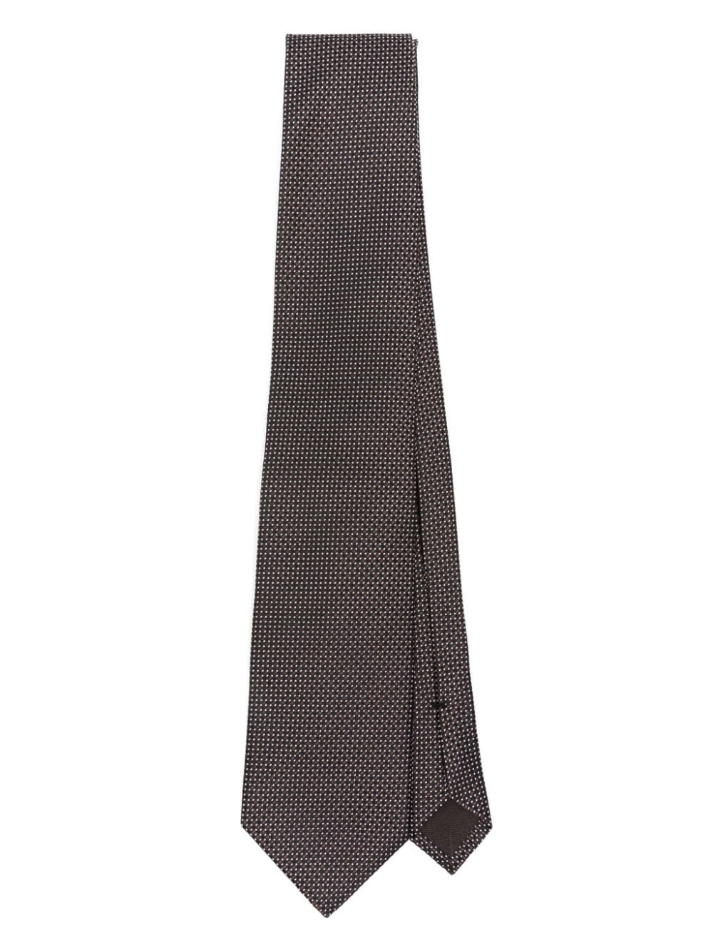 TOM FORD polka-dot silk tie - Brown von TOM FORD