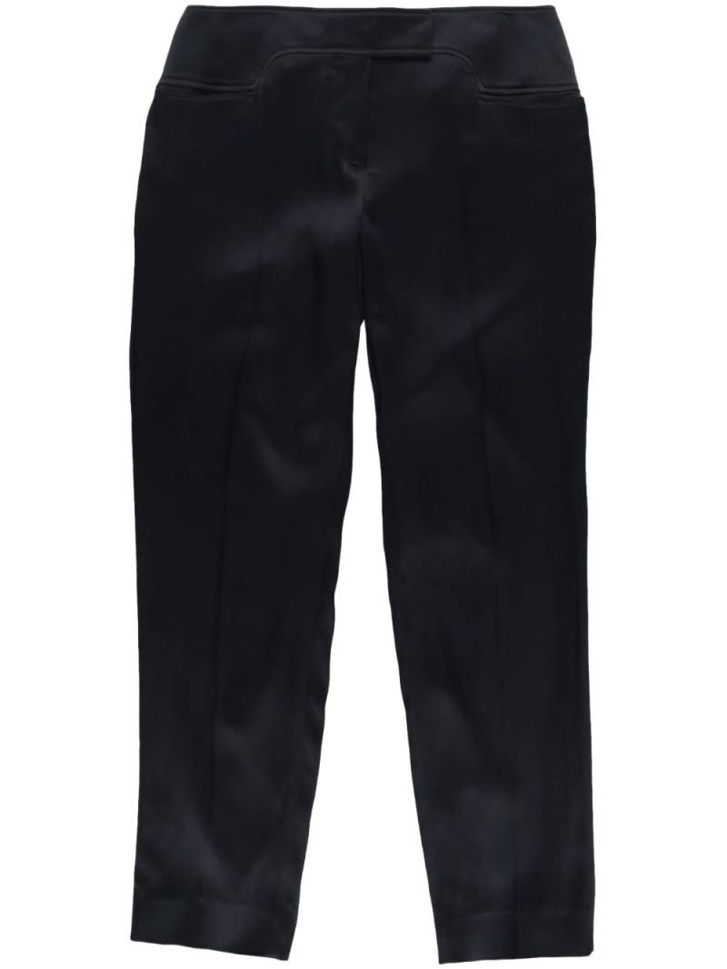 TOM FORD pressed-crease tapered-leg trousers - Black von TOM FORD