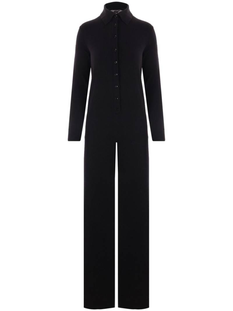 TOM FORD ribbed-knit jumpsuit - Black von TOM FORD