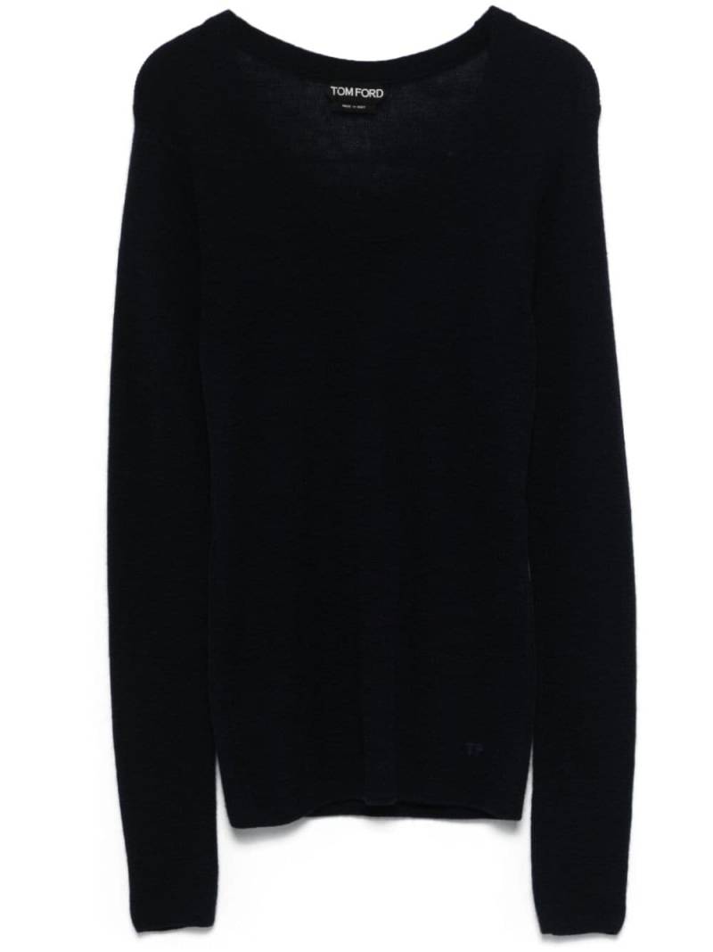 TOM FORD ribbed sweater - Blue von TOM FORD