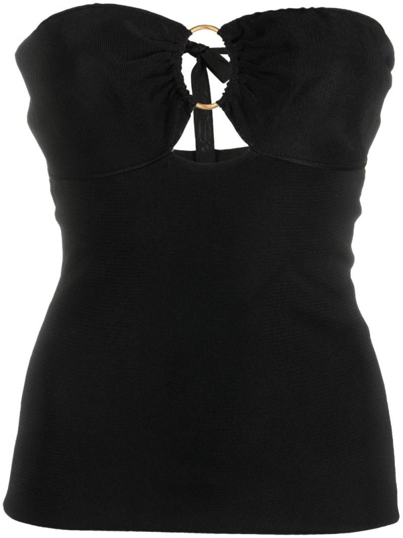 TOM FORD ring-detail strapless knit top - Black von TOM FORD