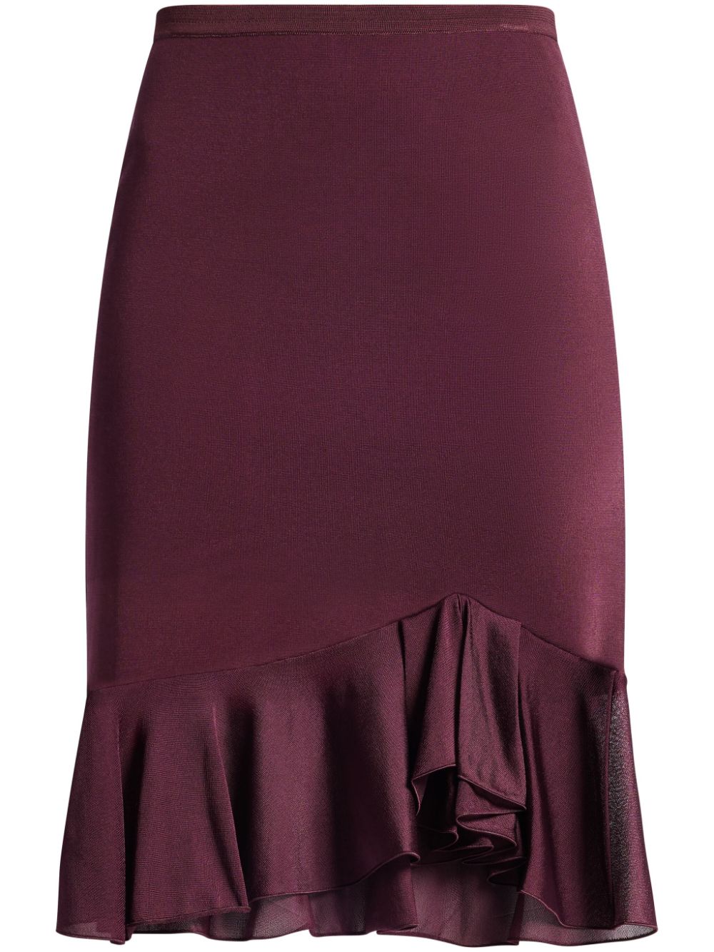 TOM FORD ruffled pencil midi skirt - Red von TOM FORD