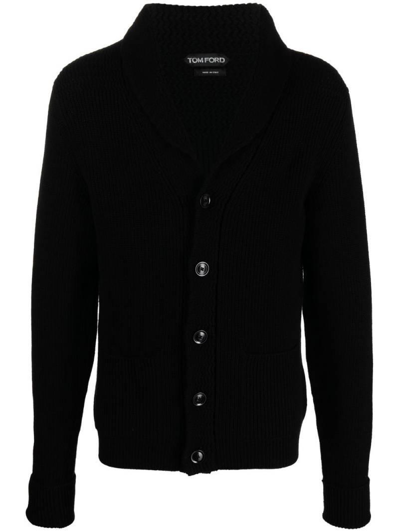 TOM FORD shawl-collar knit cardigan - Black von TOM FORD