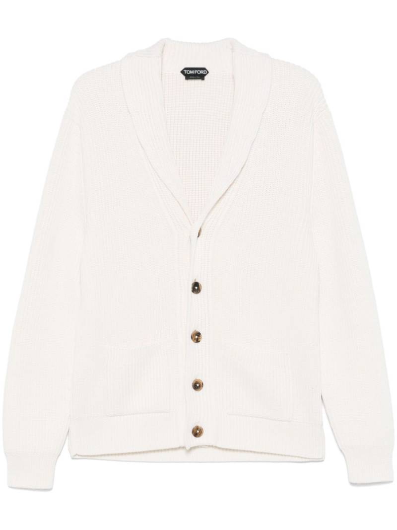 TOM FORD shawl-lapels cardigan - White von TOM FORD