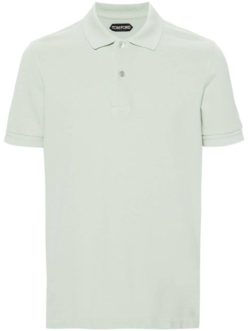 TOM FORD short-sleeve cotton polo shirt - Green von TOM FORD