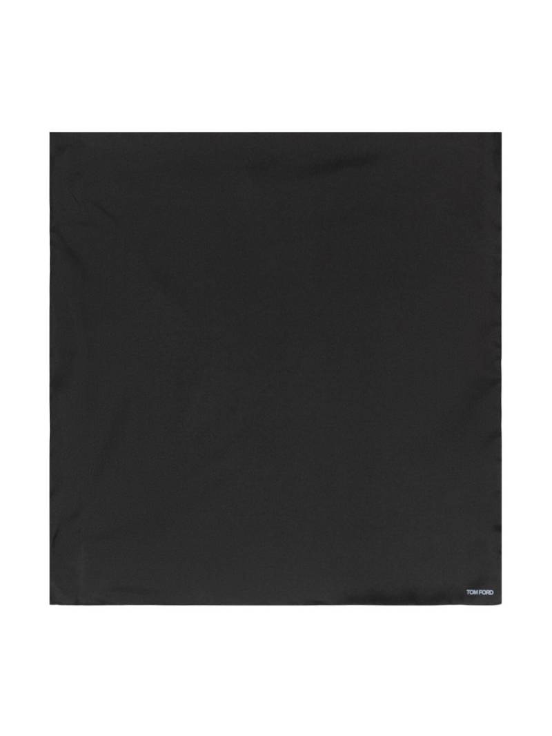 TOM FORD silk pocket square scarf - Black von TOM FORD