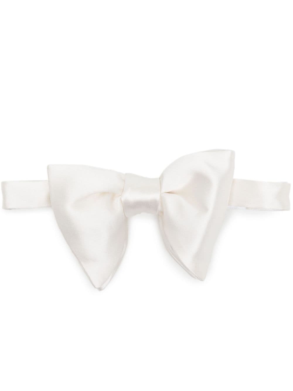 TOM FORD silk satin bow tie - White von TOM FORD