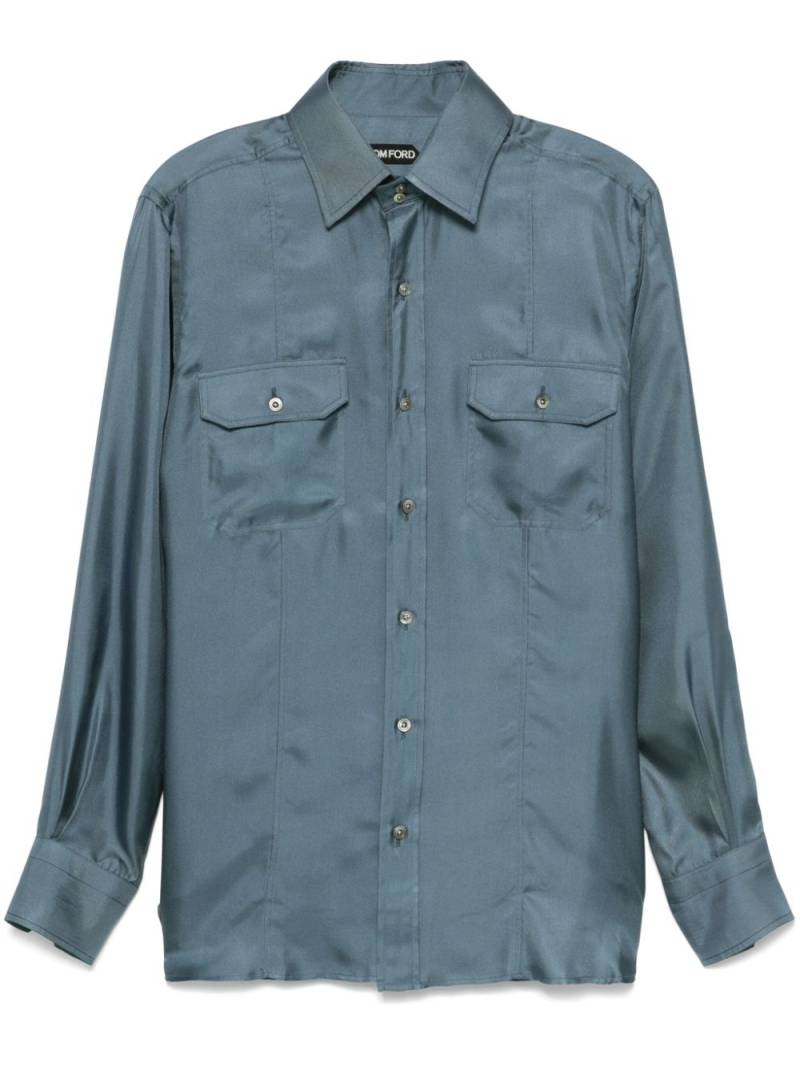 TOM FORD silk shirt - Blue von TOM FORD