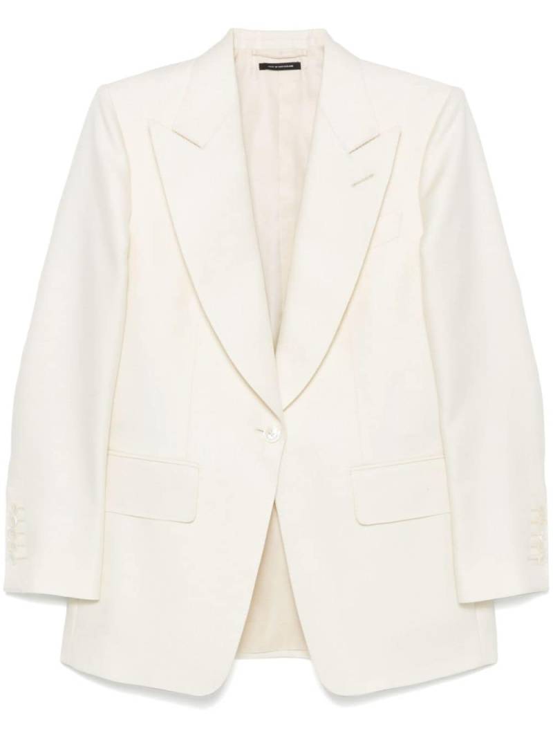 TOM FORD single-breasted blazer - White von TOM FORD