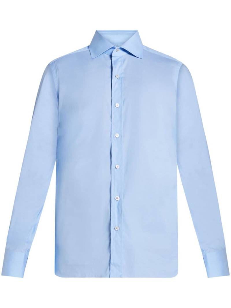 TOM FORD slim-cut cotton shirt - Blue von TOM FORD