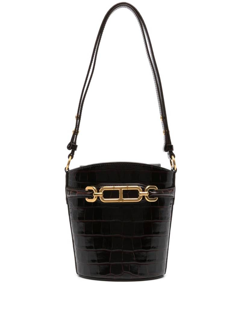 TOM FORD small Whitney bucket bag - Brown von TOM FORD