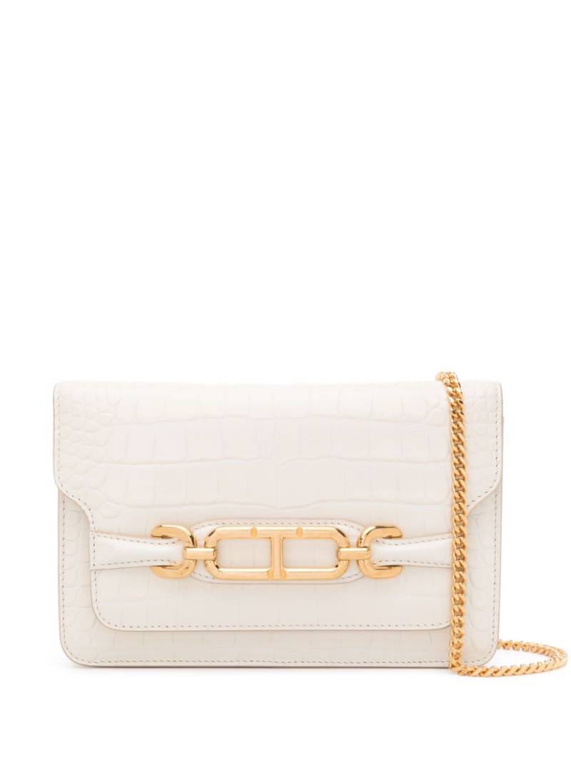 TOM FORD small Whitney leather crossbody bag - White von TOM FORD