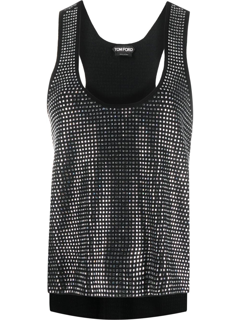 TOM FORD square mirrored vest top - Black von TOM FORD