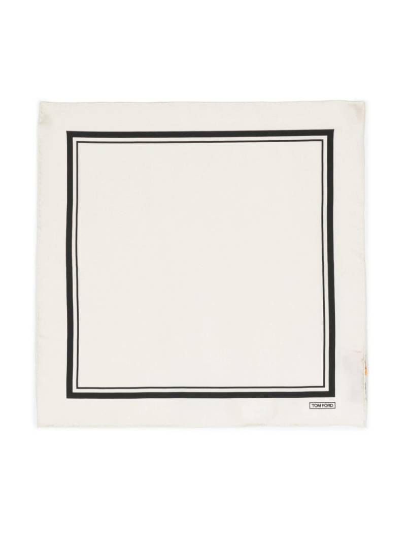 TOM FORD square-print pocket scarf - Neutrals von TOM FORD