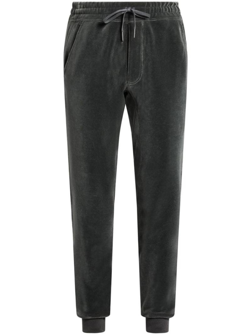 TOM FORD straight-leg velvet trousers - Grey von TOM FORD