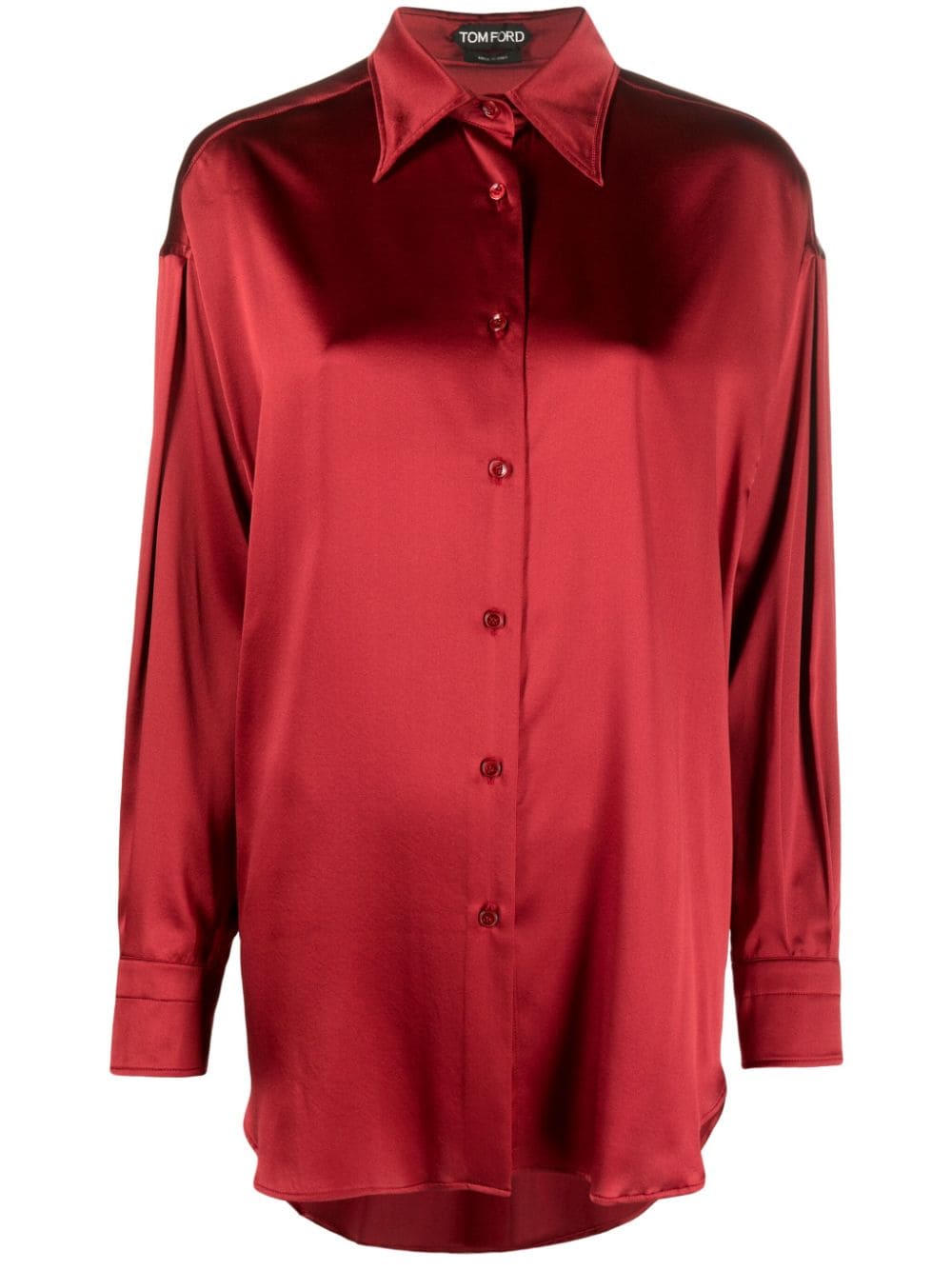 TOM FORD stretch-silk shirt - Red von TOM FORD