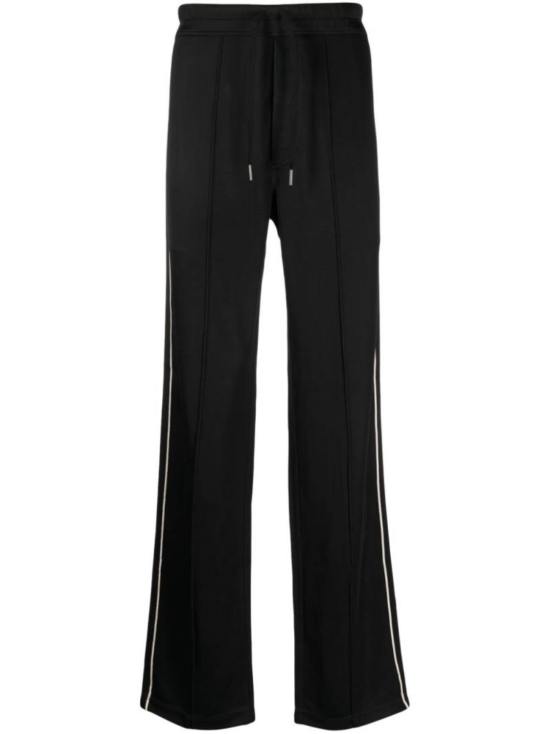 TOM FORD stripe-detail cotton track pants - Black von TOM FORD